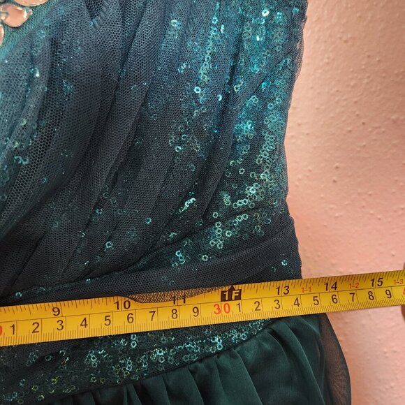 Y2K Vintage Lily Rose Green Tulle Short Semi Formal Size 5 - Picture 10 of 10